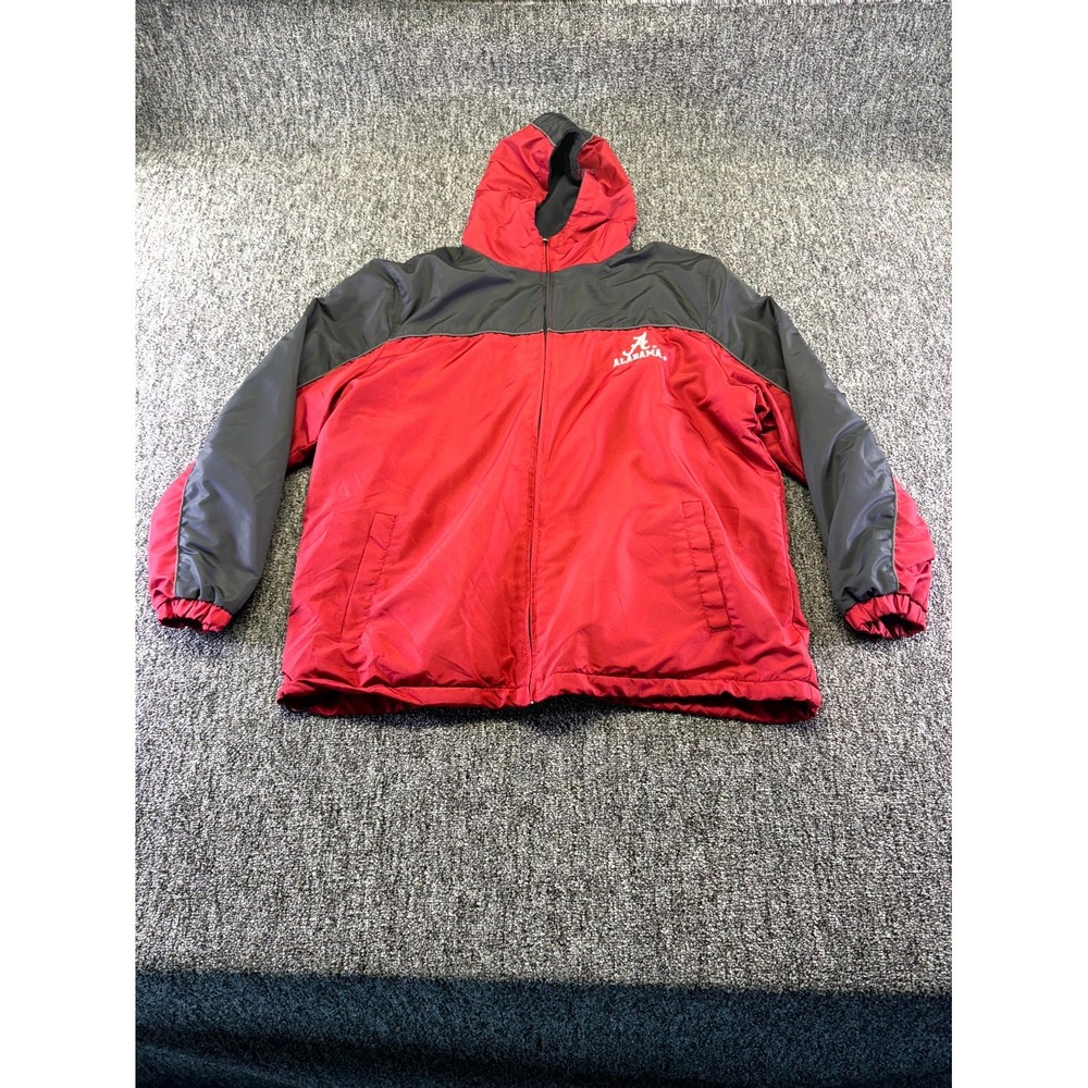Campus Specialties Alabama Windbreaker Mens Large Red Black NCAA Logo Jacket